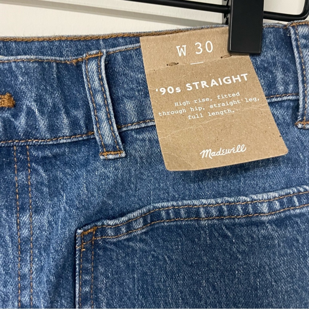 NWT Madewell 90s Straight Utility Jeans - Picture 8 of 10